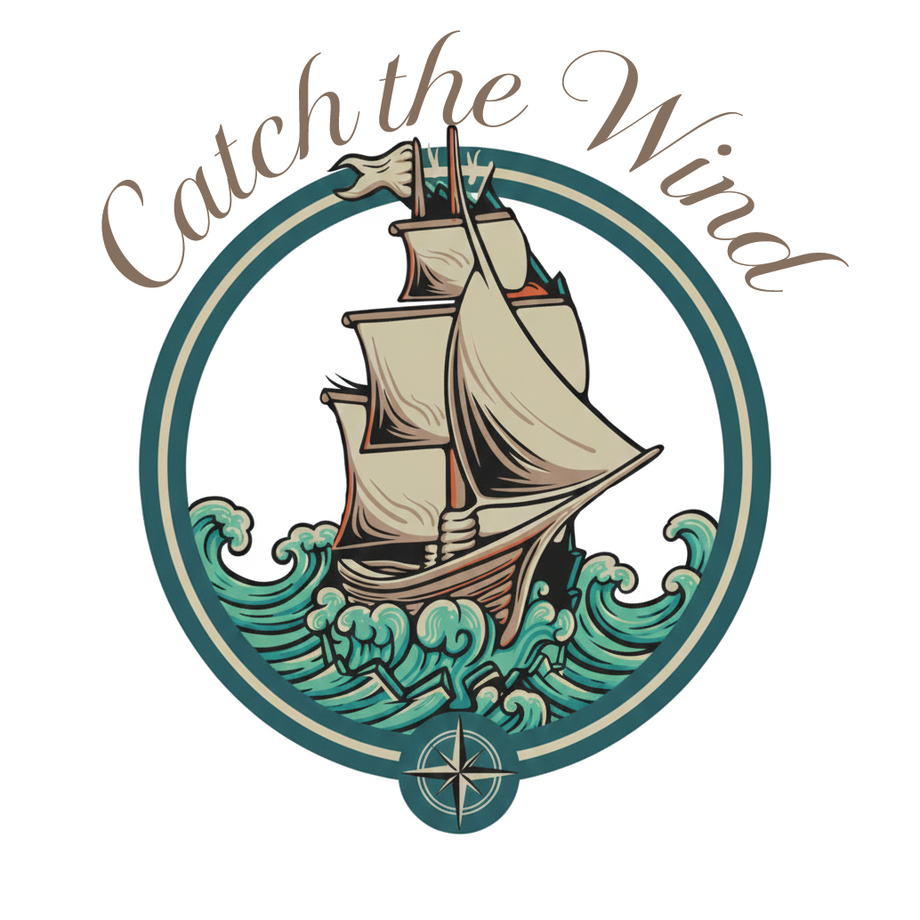 catch the wind logo w text 2